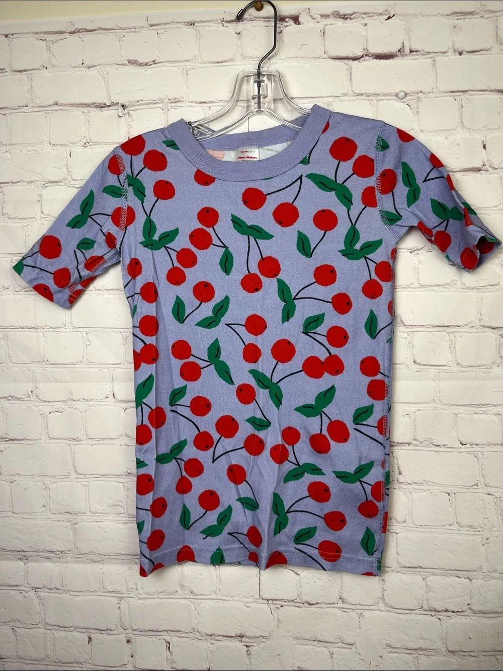 Hanna Andersson Short John Pajama Set in Cherry Cheer Print